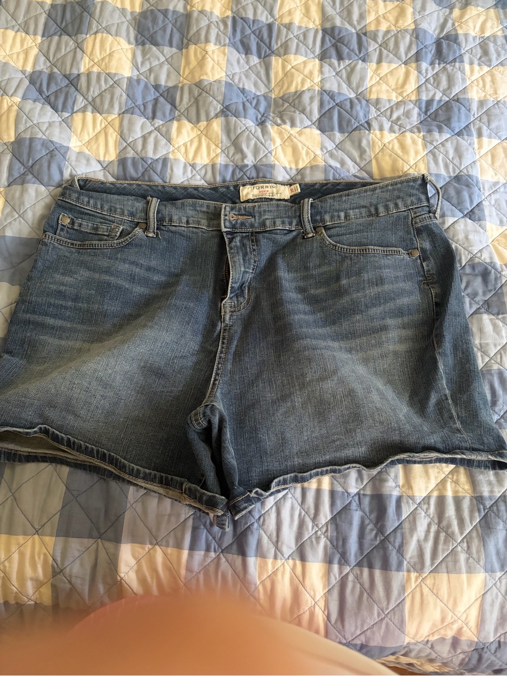 torrid Light Blue Denim Cutoff Shorts